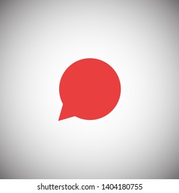 Speech bubble icon. Vector web design