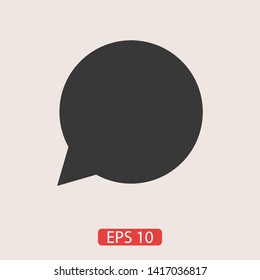 Speech bubble icon. Vector web design