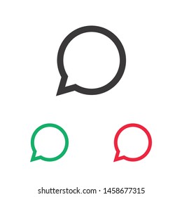 Speech bubble icon. Vector web design