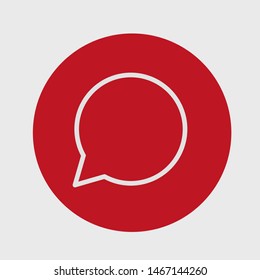 Speech bubble icon. Vector web design