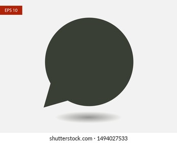 Speech bubble icon. Vector web design