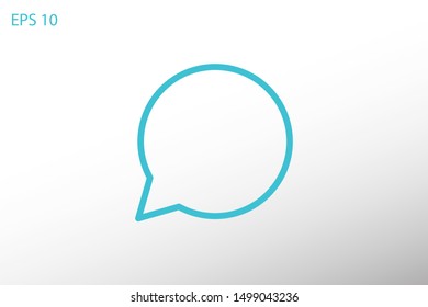 Speech bubble icon. Vector web design