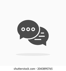 Speech bubble icon. For your design, logo. Vector illustration.