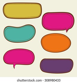  speech bubble icons