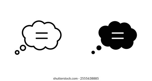 Speech bubble icons for app and websites.