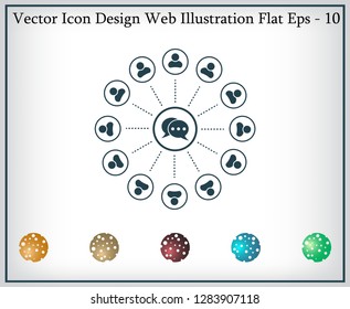 Speech bubble icons, chat conversations.Vector illustration