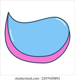 Speech bubble icons. Graphic resources about Talk bubble. Blank cloud speech bubble.