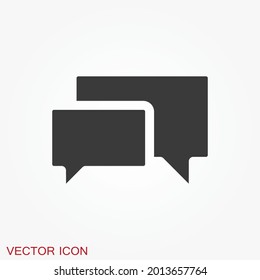 Speech bubble icons on background. Vector illustration.