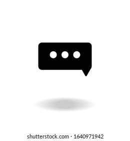 Speech bubble icons on white background. Vector illustration