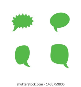 Speech bubble icons set. Vector illustration