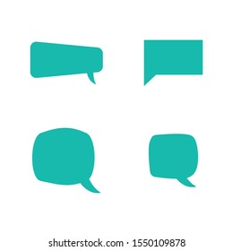 Speech bubble icons set. Vector illustration