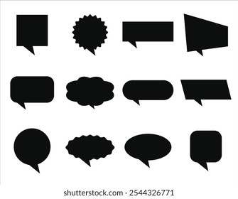 Speech Bubble Icons Set,Speech Icon Set - vector illustration,Vector balloon speech sign communication frame.Speech bubble comic. Collection of stimulating Speeches. Talk, cloud bubble