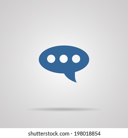 Speech bubble icons. Vector illustration.