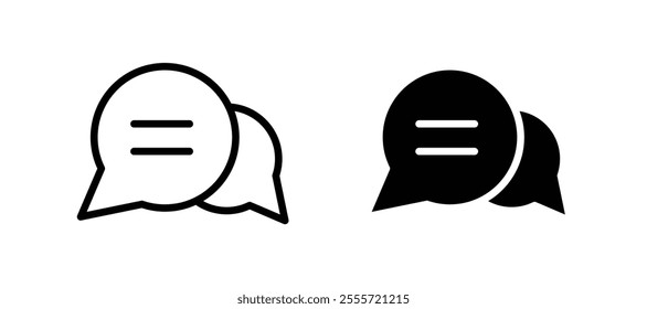 Speech bubble icons for web ui designs