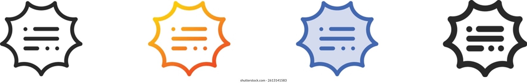 speech bubble icon.Thin Linear, Gradient, Blue Stroke and bold Style Design Isolated On White Background