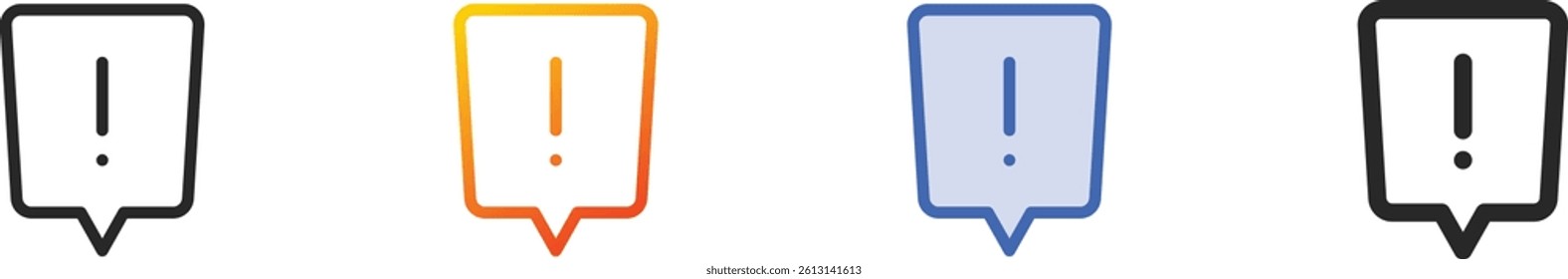 speech bubble icon.Thin Linear, Gradient, Blue Stroke and bold Style Design Isolated On White Background