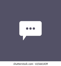 Speech bubble icon.thinking sign