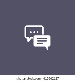 Speech bubble icon.thinking sign