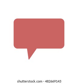 Speech bubble  icon,vector. Flat design.