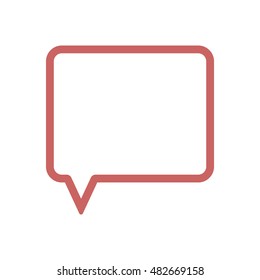 Speech bubble  icon,vector. Flat design.