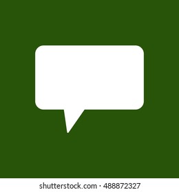 Speech bubble  icon,vector. Flat design.