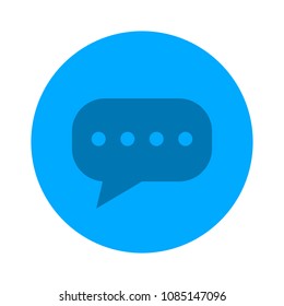 speech bubble illustration, communication icon - conversation symbol, chat icon