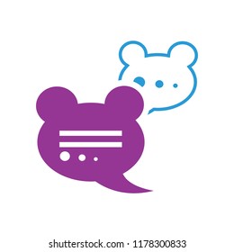 speech bubble illustration, communication icon - conversation symbol, chat icon