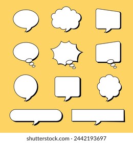 It is a speech bubble illustration design.