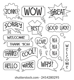 speech bubble illustration design used for graphic design purposes