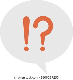Speech bubble illustration of exclamation mark