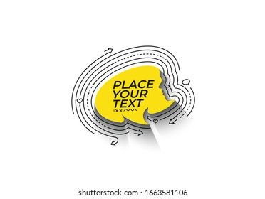 Speech bubble illustration Glossy Vector Design Element.