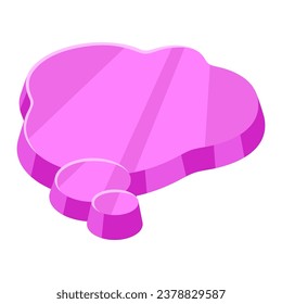 Speech bubble illustration. Image for design and decoration.