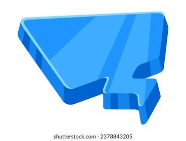 Speech bubble illustration. Image for design and decoration.