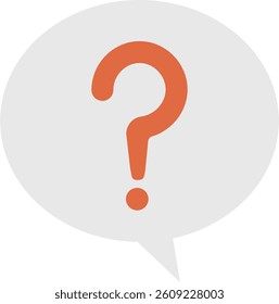Speech bubble illustration of question mark