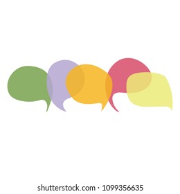 Speech bubble illustration. Vector Illustration.