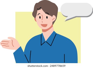 Speech Bubble Illustrations,
Illustration of a person having a conversation.
