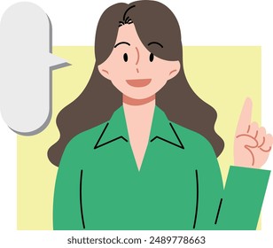 Speech Bubble Illustrations,
Illustration of a person having a conversation.