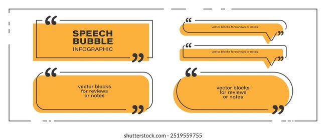 Infografik-Designvorlage für Sprechblasen. Vektorgrafik