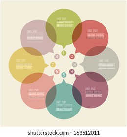 speech bubble infographic element