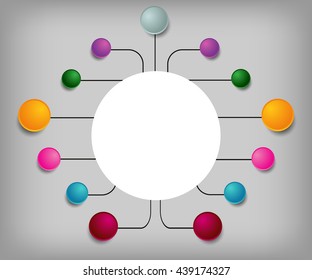Speech bubble infographic template.Infographic colored steps.Modern Design template.Modern circle Vector illustration.