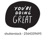 Speech bubble. Inscription -  you