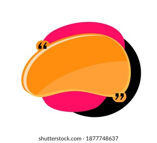 Speech bubble for inspiration and wisdom text message