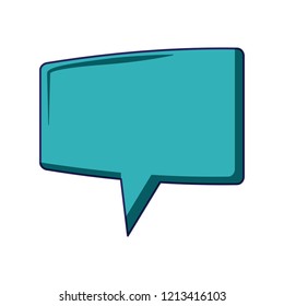 Speech bubble isolated