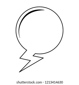 Speech bubble isolated in black and white - Powered by Shutterstock - Get 15% off with code: PIKWIZARD15