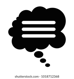 speech bubble isolated icon