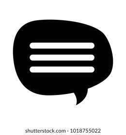 speech bubble isolated icon