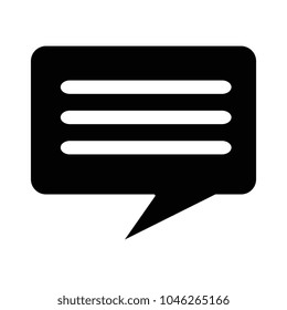 speech bubble isolated icon