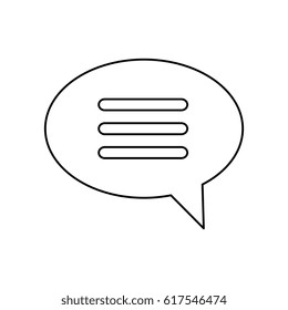 speech bubble isolated icon