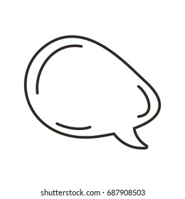 speech bubble isolated icon