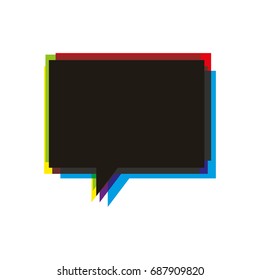 speech bubble isolated icon